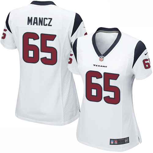 Women's Nike Houston Texans #65 Greg Mancz Game White NFL Jersey