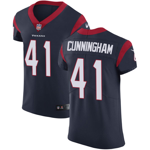 Men's Nike Houston Texans #41 Zach Cunningham Navy Blue Team Color Vapor Untouchable Elite Player NFL Jersey