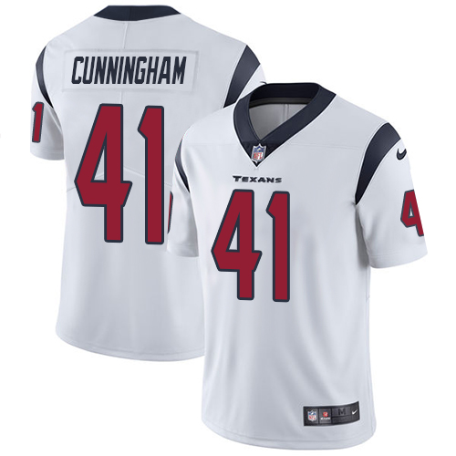 Men's Nike Houston Texans #41 Zach Cunningham White Vapor Untouchable Limited Player NFL Jersey