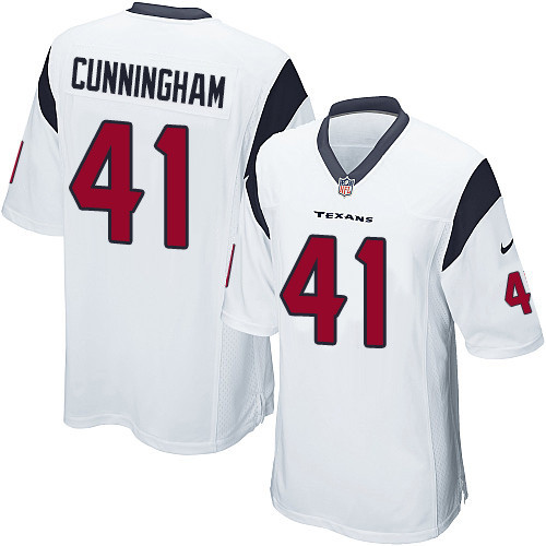 Men's Nike Houston Texans #41 Zach Cunningham Game White NFL Jersey