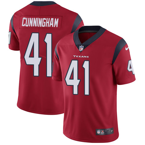 Men's Nike Houston Texans #41 Zach Cunningham Red Alternate Vapor Untouchable Limited Player NFL Jersey