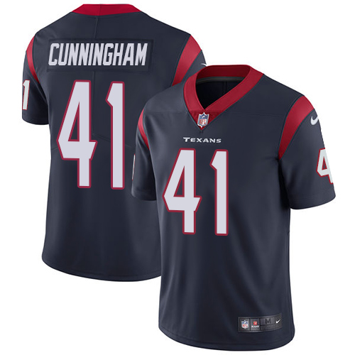 Youth Nike Houston Texans #41 Zach Cunningham Navy Blue Team Color Vapor Untouchable Limited Player NFL Jersey