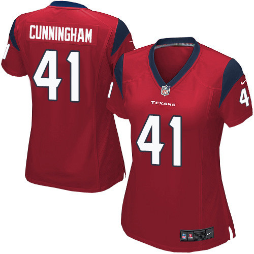 Women's Nike Houston Texans #41 Zach Cunningham Game Red Alternate NFL Jersey