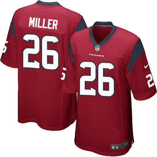 Men's Nike Houston Texans #26 Lamar Miller Game Red Alternate NFL Jersey