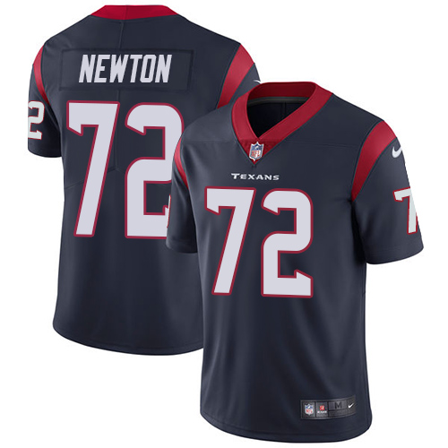 Men's Nike Houston Texans #72 Derek Newton Navy Blue Team Color Vapor Untouchable Limited Player NFL Jersey