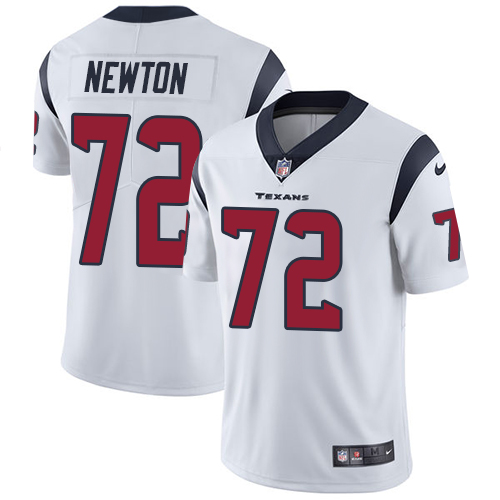 Men's Nike Houston Texans #72 Derek Newton White Vapor Untouchable Limited Player NFL Jersey