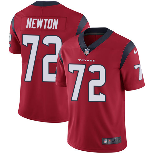 Men's Nike Houston Texans #72 Derek Newton Red Alternate Vapor Untouchable Limited Player NFL Jersey