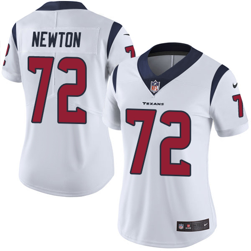 Women's Nike Houston Texans #72 Derek Newton White Vapor Untouchable Limited Player NFL Jersey