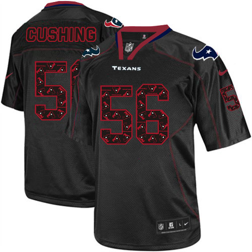 Men's Nike Houston Texans #56 Brian Cushing Elite New Lights Out Black NFL Jersey