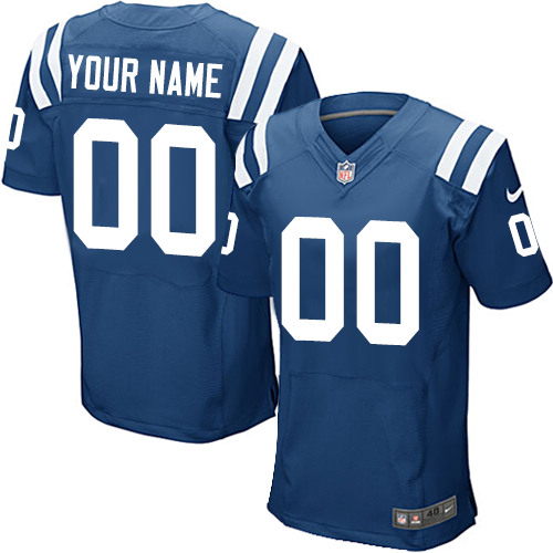 Men's Nike Indianapolis Colts Customized Elite Royal Blue Team Color NFL Jersey
