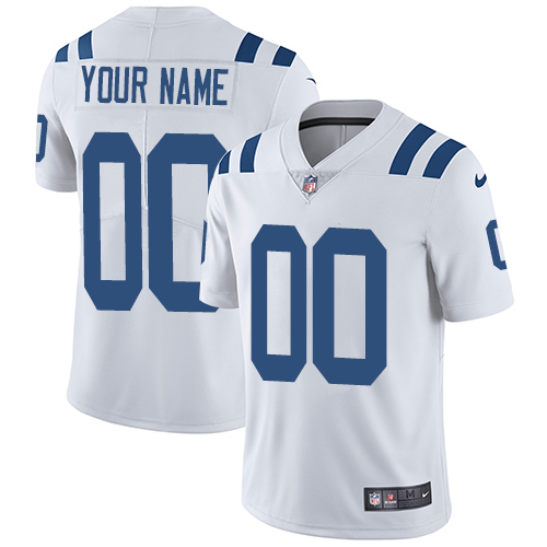 Youth Nike Indianapolis Colts Customized White Vapor Untouchable Custom Limited NFL Jersey