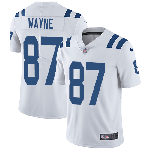 Men's Nike Indianapolis Colts #87 Reggie Wayne White Vapor Untouchable Limited Player NFL Jersey