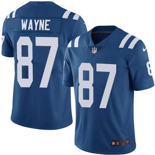 Youth Nike Indianapolis Colts #87 Reggie Wayne Royal Blue Team Color Vapor Untouchable Elite Player NFL Jersey