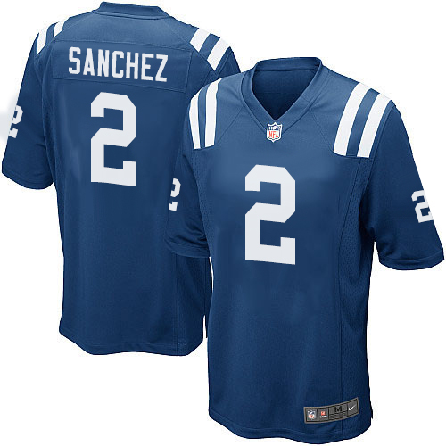 Men's Nike Indianapolis Colts #2 Rigoberto Sanchez Game Royal Blue Team Color NFL Jersey