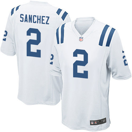 Men's Nike Indianapolis Colts #2 Rigoberto Sanchez Game White NFL Jersey