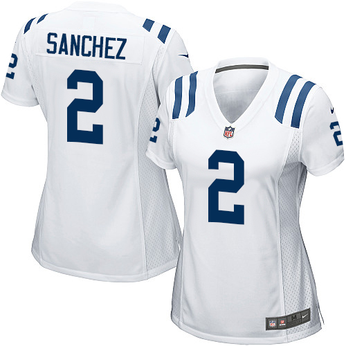 Women's Nike Indianapolis Colts #2 Rigoberto Sanchez Game White NFL Jersey