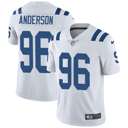 Youth Nike Indianapolis Colts #96 Henry Anderson White Vapor Untouchable Limited Player NFL Jersey