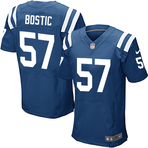 Men's Nike Indianapolis Colts #57 Jon Bostic Elite Royal Blue Team Color NFL Jersey