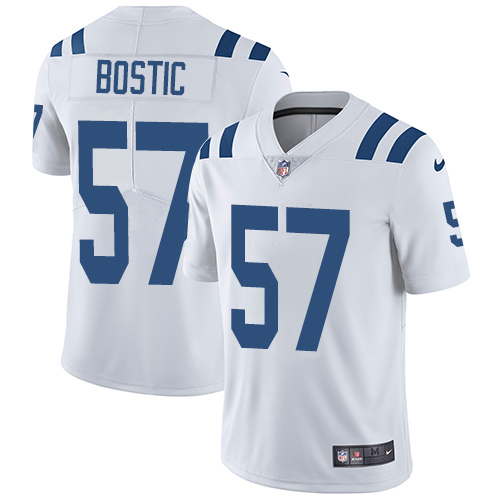 Youth Nike Indianapolis Colts #57 Jon Bostic White Vapor Untouchable Elite Player NFL Jersey