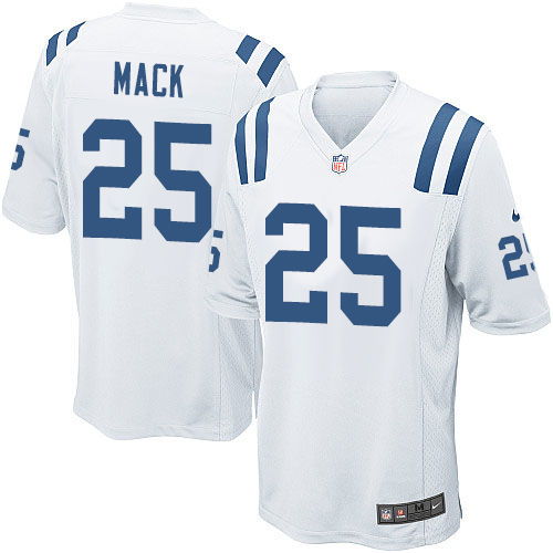 Men's Nike Indianapolis Colts #25 Marlon Mack Game White NFL Jersey