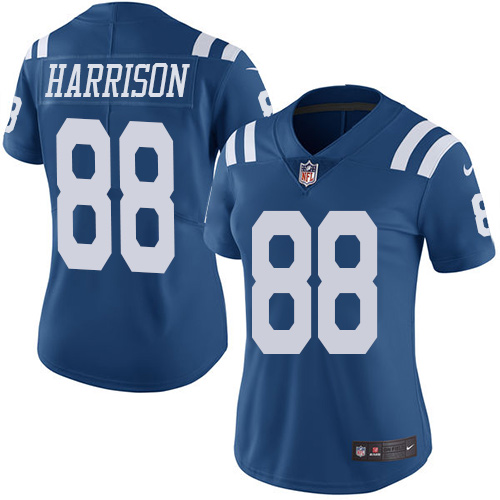 Women's Nike Indianapolis Colts #88 Marvin Harrison Limited Royal Blue Rush Vapor Untouchable NFL Jersey