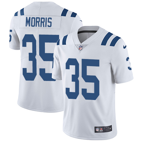 Youth Nike Indianapolis Colts #35 Darryl Morris White Vapor Untouchable Elite Player NFL Jersey
