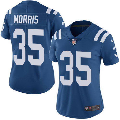 Women's Nike Indianapolis Colts #35 Darryl Morris Royal Blue Team Color Vapor Untouchable Elite Player NFL Jersey