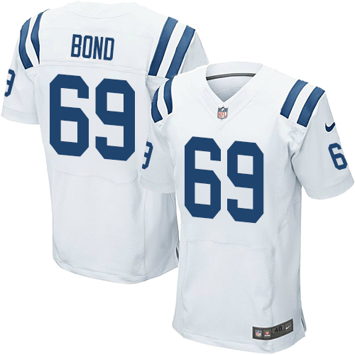 Men's Nike Indianapolis Colts #69 Deyshawn Bond Elite White NFL Jersey