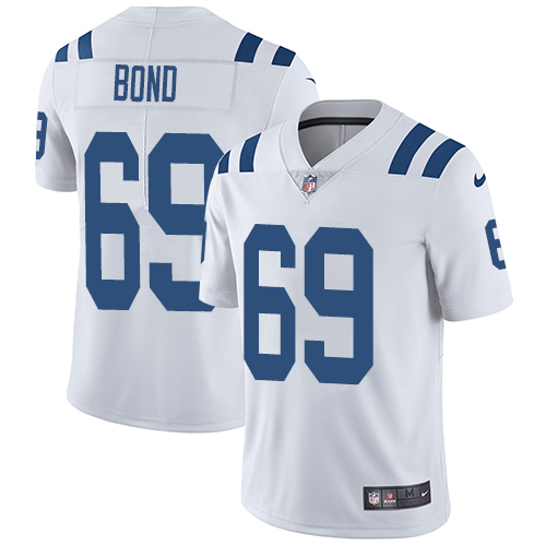 Men's Nike Indianapolis Colts #69 Deyshawn Bond White Vapor Untouchable Limited Player NFL Jersey