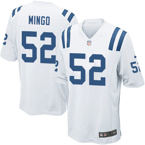 Men's Nike Indianapolis Colts #52 Barkevious Mingo Game White NFL Jersey