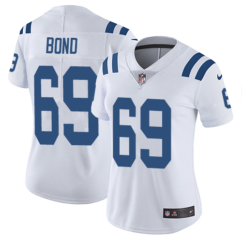 Women's Nike Indianapolis Colts #69 Deyshawn Bond White Vapor Untouchable Limited Player NFL Jersey