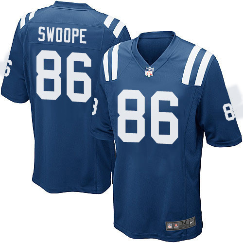 Men's Nike Indianapolis Colts #86 Erik Swoope Game Royal Blue Team Color NFL Jersey