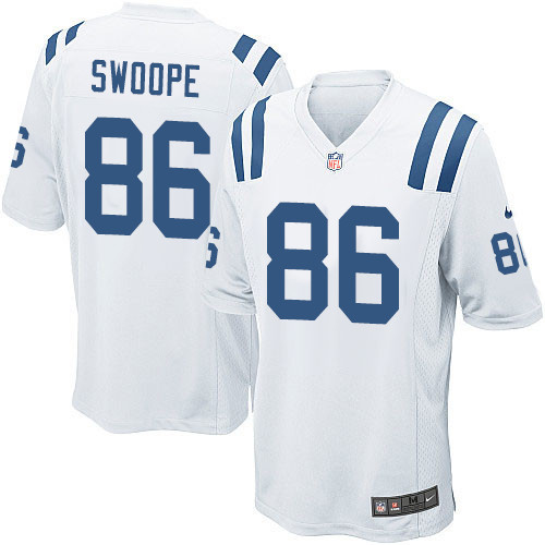 Men's Nike Indianapolis Colts #86 Erik Swoope Game White NFL Jersey