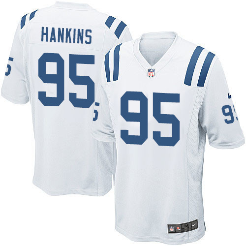 Men's Nike Indianapolis Colts #95 Johnathan Hankins Game White NFL Jersey