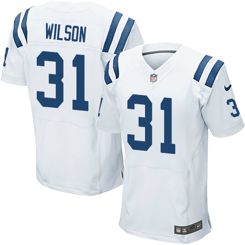 Men's Nike Indianapolis Colts #31 Quincy Wilson Elite White NFL Jersey