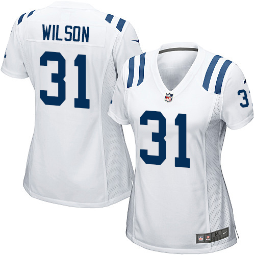 Women's Nike Indianapolis Colts #31 Quincy Wilson Game White NFL Jersey