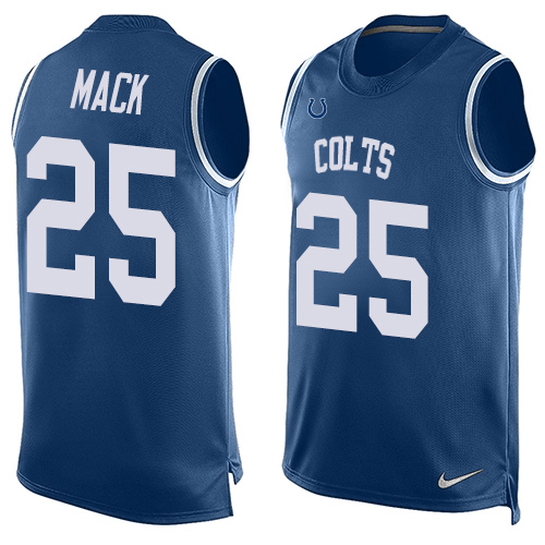 Men's Nike Indianapolis Colts #25 Marlon Mack Limited Royal Blue Player Name & Number Tank Top NFL Jersey