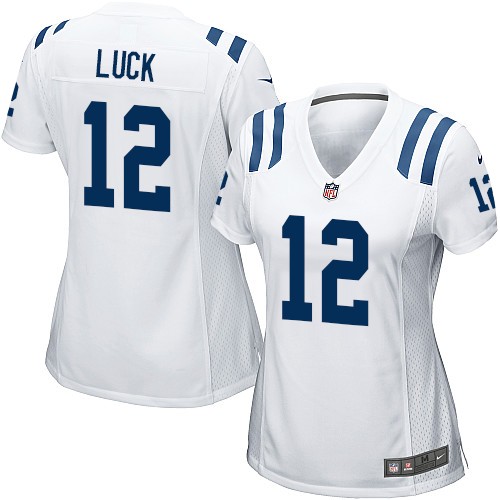 Women's Nike Indianapolis Colts #12 Andrew Luck Game White NFL Jersey
