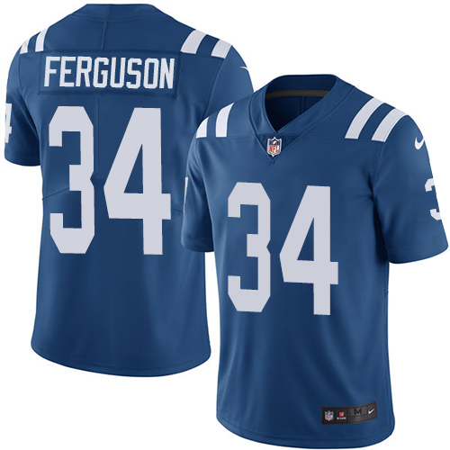 Men's Nike Indianapolis Colts #34 Josh Ferguson Royal Blue Team Color Vapor Untouchable Limited Player NFL Jersey