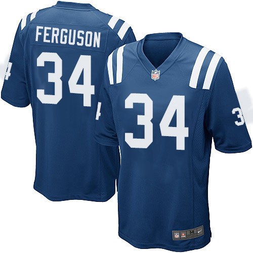 Men's Nike Indianapolis Colts #34 Josh Ferguson Game Royal Blue Team Color NFL Jersey
