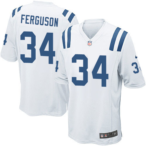 Men's Nike Indianapolis Colts #34 Josh Ferguson Game White NFL Jersey