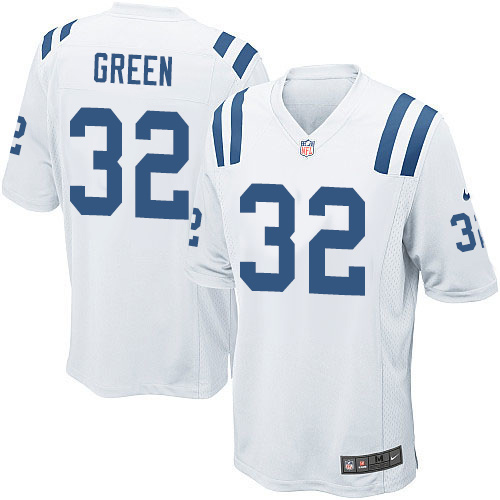 Men's Nike Indianapolis Colts #32 T.J. Green Game White NFL Jersey
