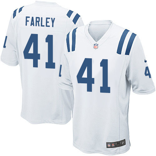 Men's Nike Indianapolis Colts #41 Matthias Farley Game White NFL Jersey