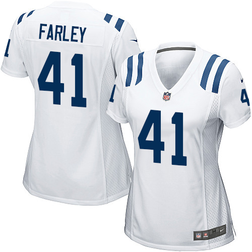 Women's Nike Indianapolis Colts #41 Matthias Farley Game White NFL Jersey