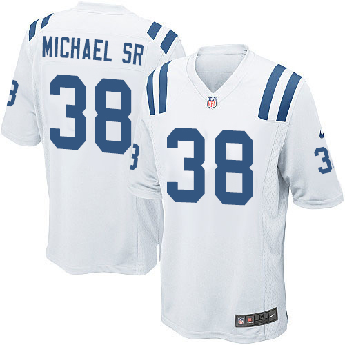 Men's Nike Indianapolis Colts #38 Christine Michael Sr Game White NFL Jersey