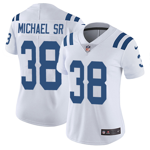 Women's Nike Indianapolis Colts #38 Christine Michael Sr White Vapor Untouchable Elite Player NFL Jersey