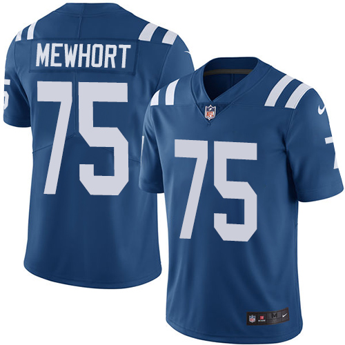 Youth Nike Indianapolis Colts #75 Jack Mewhort Royal Blue Team Color Vapor Untouchable Elite Player NFL Jersey