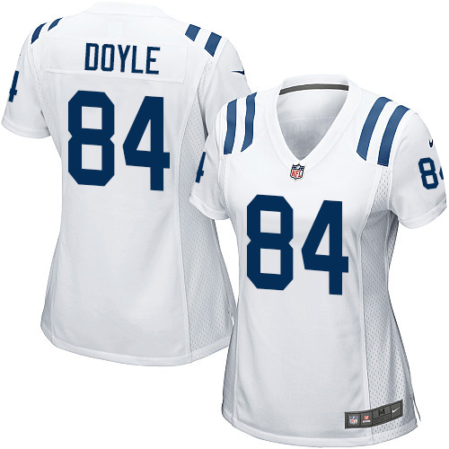 Women's Nike Indianapolis Colts #84 Jack Doyle Game White NFL Jersey