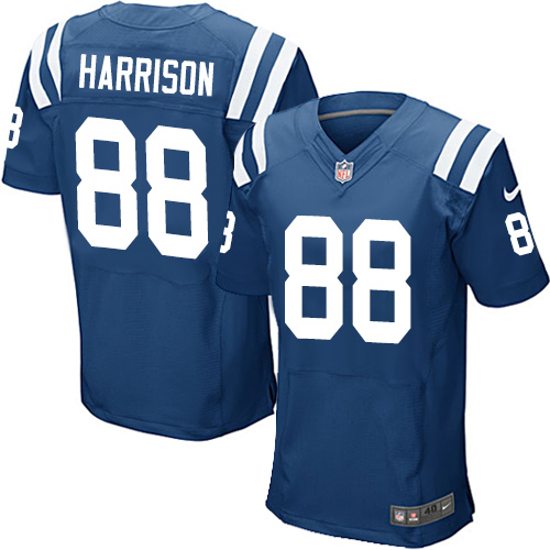 Men's Nike Indianapolis Colts #88 Marvin Harrison Elite Royal Blue Team Color NFL Jersey