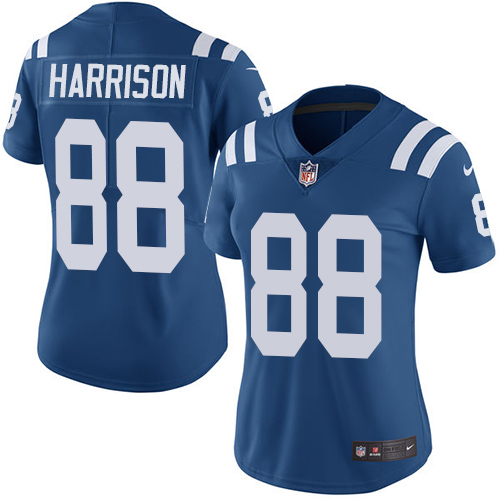 Women's Nike Indianapolis Colts #88 Marvin Harrison Royal Blue Team Color Vapor Untouchable Elite Player NFL Jersey